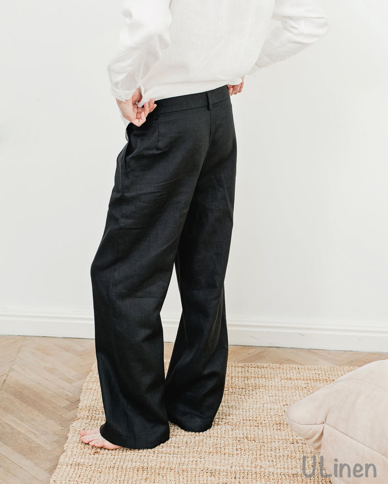 Linen Palazzo Pants