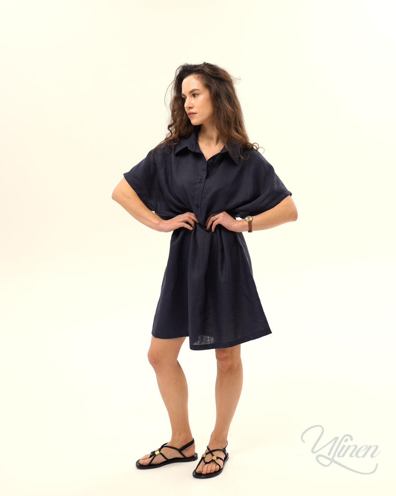 Linen Amalfi Shirt-Dress