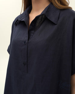 Linen Amalfi Shirt-Dress