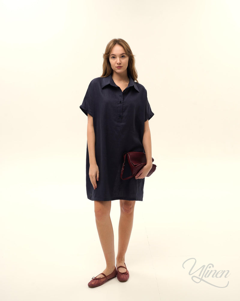 Linen Amalfi Shirt-Dress