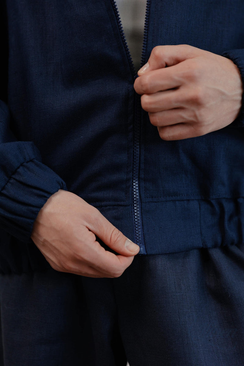 Linen Palermo Bomber M