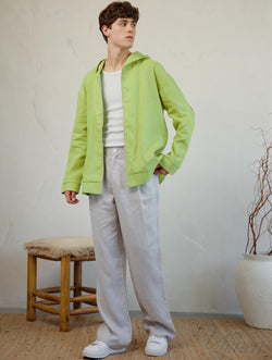Linen Aspen Hooded Jacket M