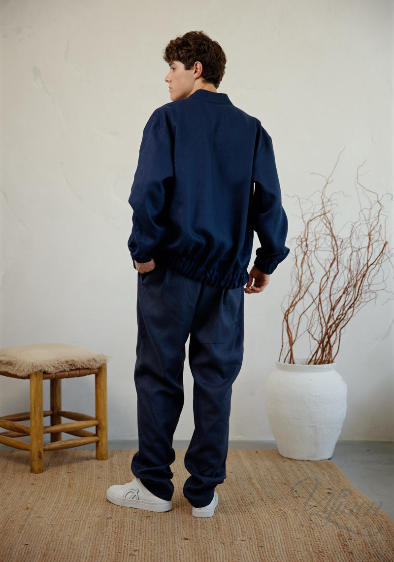 Linen Palermo Bomber M