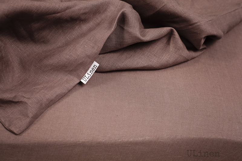 Pastel Violet Linen Flat Sheet