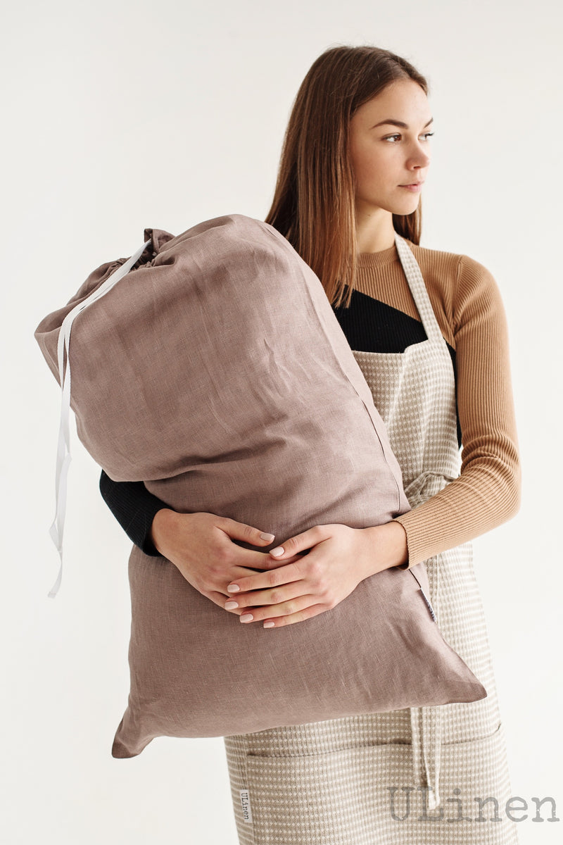 Linen Laundry Bag / Travel Bag