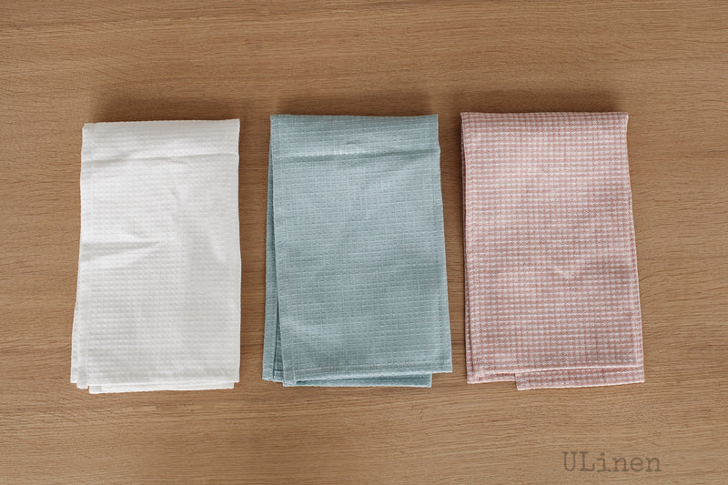 A set of 3 Linen Tea Towels